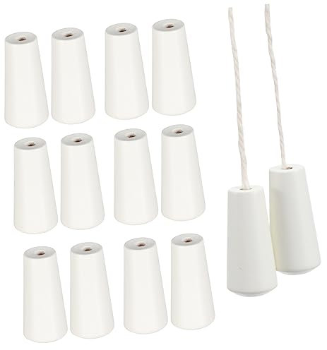 RORPOIR 12pcs Wooden Blind Cord Tassels Pull Ends Natural Wood Cord Knobs for Window Blinds Decorative Curtain Accessories for Home
