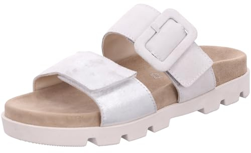 Rohde Damen Pantolette aus Leder mit großer überzogener Schnalle Venezia 6313