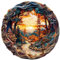 KaayeeWood Wooden Jigsaw Puzzles-300 Pieces Winding road Unique Shape Wooden Puzzles for Adults, Challenge Wood Puzzles with Wood Box, Birthday Gifts for Family Friend(13.4 * 13.4in)