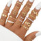 XUZOPIM 21 Pieces Knuckle Rings Set For Women Girls Snake Chain Stacking Ring Vintage Boho Midi Rings Size Mixed Finger Rings Women'S Set Finger Midi Ring Ringe Gold Set Suitable For Men And Women