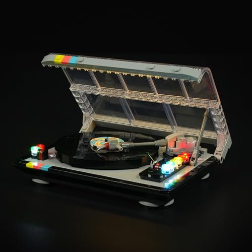 BRIKSMAX Kit di luci 2.0 compatibile con LEGO-40699 Kit di costruzione del giradischi retrò, accessori creativi per l'illuminazione a LED fai da te, kit modello decorativo (non incluso set Lego)