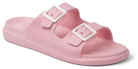 ICONIX Ciabatte Donna Estive – Leggere e Comode per Casa, Piscina e Mare – Doppia Fascia in Vari Colori (Rosa, Sistema Taglie Calzature EU, Adulto, Donna, Numero, Media, 40)