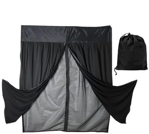 Zanzariera a rete per furgone, doppio strato per porta scorrevole, chiusura magnetica centrale, barriera per, protezione per campeggio