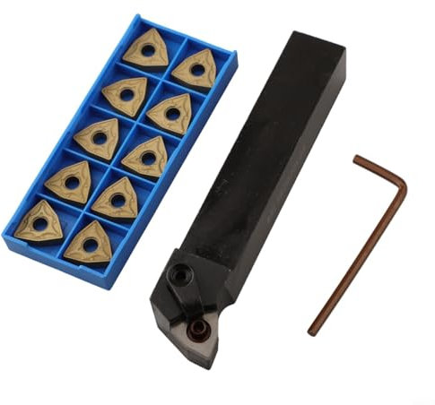 Präzise Drehmaschine Drehwerkzeug Set MWLNR2020K08 Halter mit 10 WNMG0804 Einsätzen für industrielle Bearbeitung 20mm