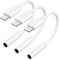 [Apple MFi Certified] Apple Lightning to 3.5 mm Headphone Jack Adapter, 3 Pack iPhone to 3.5mm Aux Audio Cable Adapter Converter Cable Dongle Compatible for iPhone 14 13 12 11 Pro Max XS XR X 8 7 iPad