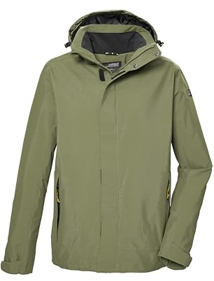 killtec Herren Funktionsjacke/Outdoorjacke mit abzippbarer Kapuze KOS 87 MN JCKT, mosstone, S, 43281-000