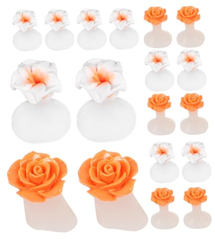 Healvian 16 Stück Teiliges Silikon Zehentrenner Weiche Pediküre Zehenspreizer für Nagellack Wiederverwendbar und Flexibel Schützt Zehen Beim Lackieren Komfortabel für Fuß Handnägel