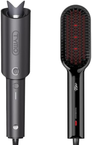 TYMO CURLPRO Automatischer Lockenstab + TYMO Ionic Plus Ionen-Glättungsbürste