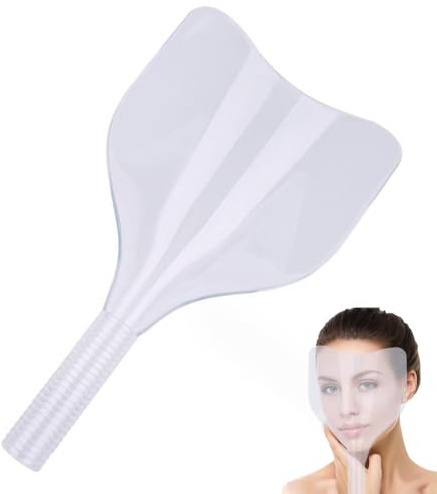Haarspray-Schutz – klare Gesichtsabdeckung, Handgriff-Design, leichtes PP-Material, großer Sichtbereich | Schützt Augen und Gesicht beim Haarschneiden, Styling, Sprühen im Salon, Heimgebrauch mit komf