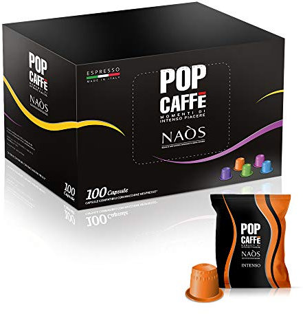 Nespresso compatibili 100 capsule POP CAFFE MISCELA .1 INTENSO