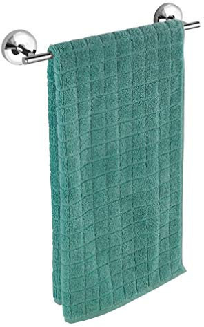 WENKO Power-Loc® Badetuchstange Uno 30 cm Arcole, Edelstahl, Befestigung ohne Bohren, 36x5,8x7.5 cm