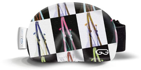 SOGGLE Skibrillen Schutz Überzug aus Mikrofaser (one size), Farbe:retro pop art ski