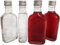 DIAH DO IT AT HOME 10 x 200ml Flask Glass Bottles & Silver Metal Screw Caps (Twist on Lids) - Home Brewing Gin Oil Vinegar Wine Vodka