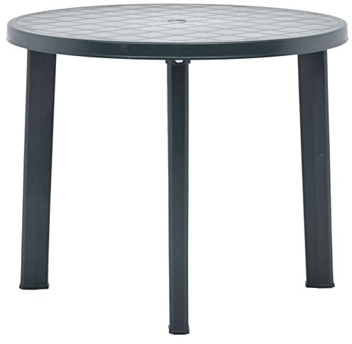 Mogou Gartentisch, Klapptisch Garten, Balkontisch, Garten Tisch, Balkonmöbel, Tisch Klappbar, Grün 89 cm Kunststoff