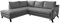 MIUFORM Ecksofa mit Schlaffunktion | Charming Charlie L-Form | Wohnladschaft Couch Schlafcouch Wohnzimmer Gästezimmer | Holzfüße (Grau, Links ausgerichtet)
