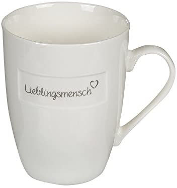 Seaside No.64 - Tasse Lieblingsmensch mit weißem Hintergrund - Becher für dein Frühstück, Brunch, Kaffee, Tee, Kaltgetränk - Geschenkartikel kombinierbar mit anderen Produkten der Serie