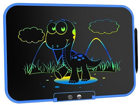 Topfree LCD Writing Tablet,13 Inch USB Rechargeable Colorful Doodle Board Toddler Educational Toys for 3 4 5 6 7 Years Old Boys Girls Reusable Portable Drawing Pad Christmas Toys Gifts for Kids