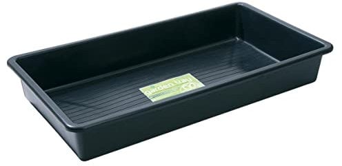Muddy Hands Heavy Duty Rectangle Multi Purpose Black Plastic Garden Tray - 70 Litre - (Length: 120cm x Width: 60cm x Height: 12cm)