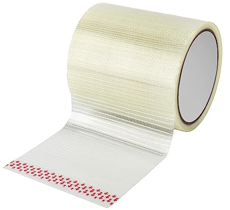 LUTER Cinta de Reparación de Toldos para Vehículos Recreativos, Cinta Adhesiva Reforzada con Fibra de Vidrio 12 m x 10 cm Repair Tape para Tiendas de Campaña, Cubiertas de Barcos Impermeable