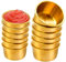 DUZFOREI 12 piezas de ramequines modernos de acero inoxidable dorado, mini tazas de salsa de 50 ml para fiestas en casa, restaurantes (duraderos, resistentes a los arañazos)