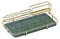 Regal Badezimmer Badezimmerorganisator, 1 Stufiges Badezimmer Kosmetisches Lagerregal for Und Arbeitsplatte, Dekorativer Drahtorganisator Mit Marmorbacktablett, Weiß, Dunkelgrün Badezimmer Zubehör ( C