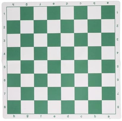 Tournament Chess Mat Portable PU Leather Tournament Roll Up Chess Board Chess Rollable Chessboard Lightweight & Non Slip (L)