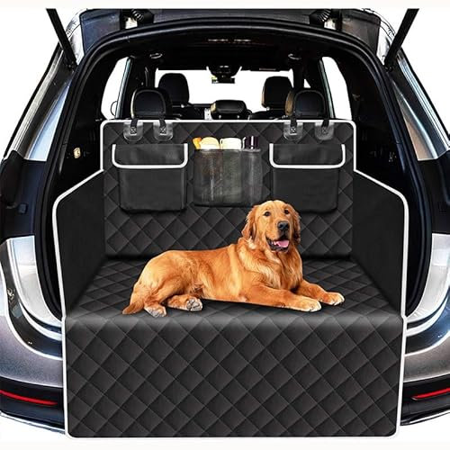 VELOMY Auto Kofferraumschutz mit Hunde,für GWM WEY 05. Kofferraummatte für Haustiere mit Seiten- und Stoßstangenschutz wasserdicht