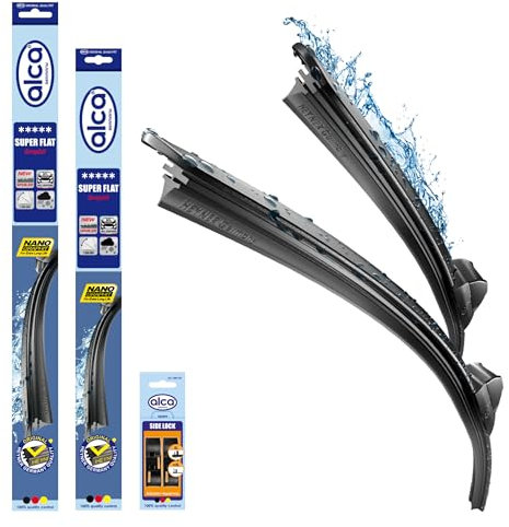 alca® Scheibenwischer Set passend für VW TOURAN (02.2003-11.2006) SUPER FLAT Flachbalkenwischer