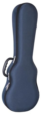 Dickly Tenor-Ukulelen-Koffer, tragbare Ukulelen-Tasche, 26 Zoll, Ukulele-Hartschalenkoffer, Ukulele-Gigbag für Sopran-Ukulele, Blau