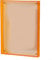 Acryl-Bilderrahmen, Bilderrahmen, Display-Block, transparent, zum Aufhängen, Wanddekoration für Haushaltswaren (Orange)