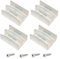 NICENEEDED 4PCS Guía Inferior para Puerta de Ducha Corrediza, Guía de Riel para Puerta de Ducha de Canal Ancho, Guía de Sistemas de Cerramiento de Bañeras