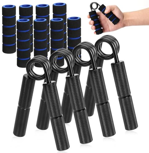 4Pack Handtrainer Fingertrainer, Aluminium Unterarmtrainer, Grip Griffkraft Trainer, Handmuskeltrainer für Handgriff-Stärker, Muskelaufbau und Hand-Rehabilitationsübungen（50/100/150/200LBS）