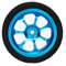 F Fityle 3X 1/10 RC Auto Reifen 7 Speichen Upgrade Alufelge Felge & Reifen Set DIY Zubehör RC Auto