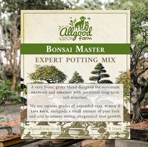 Allgood Farm Bonsai Mix - Bonsai Master Peat-Free Soil Mix Granular Substrate (5 Litre)