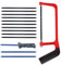 Hack Saw to Cut Metal,Cutting Saw,Hacksaw for Metal Cutting Small Blades 10 Pieces Suitable for Cutting Plastic PVC Pipes Tiles Comes Adjustable Angle Hack