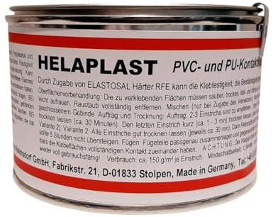 HELAPLAST PVC PU Plastik Klebstoff 300g Dose transparent Wassersportkleber