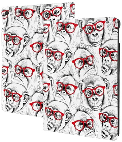 Compatible avec iPad 9e/8e/7e génération, étui pour tablette Monkey compatible avec iPad 10,2 pouces, support folio, mise en veille automatique