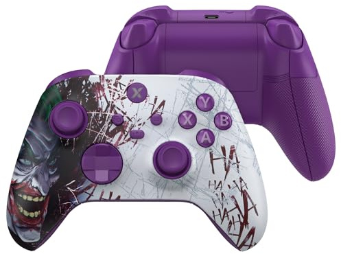 eXtremeRate DIY-Ersatz Full Case & Tasten Set für Xbox Series S/X Controller, Custom HAHA Faceplate/Akzentringe/ASR Rücken Gehäuse/Ersatzknöpfe Zubehör für Xbox Core Gamepad Model 1914