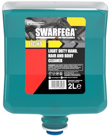 Swarfega Light – Hand, Hair & Body Wash – Removes Oil, Grease & Grime – with Moisturiser & Fragrance - 2 Litre Cartridge - for Professional Use Only