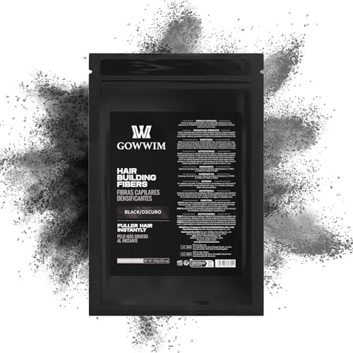 Gowwim Streuhaar - 100g Haarpuder Vollem Haar in Sekunden Männer Und Frauen, Sofortige Fülle, Wind- Und Wasserabweisend, Leicht Auswaschbar Schwarz