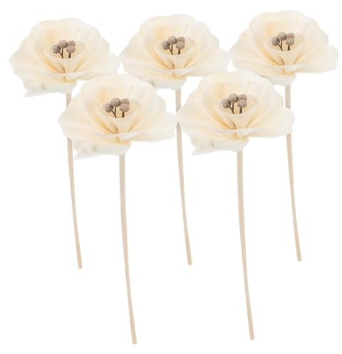 Didiseaon 5 Stück Teiliges Set Handgefertigter Blumenförmiger Duftstäbchen für Aromatherapie ohne Flamme Sicherer Raumduft Ersatz für Zuhause und Büro Vielseitig Arrangierbar Dekorativ und