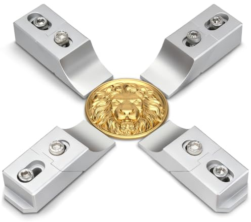 Aluminum Side Clamp Vise, 4-Pack Low-Profile Lateral Clamping Set for Milling and CNC Machines, High-Strength Alloy with Up to 60kN