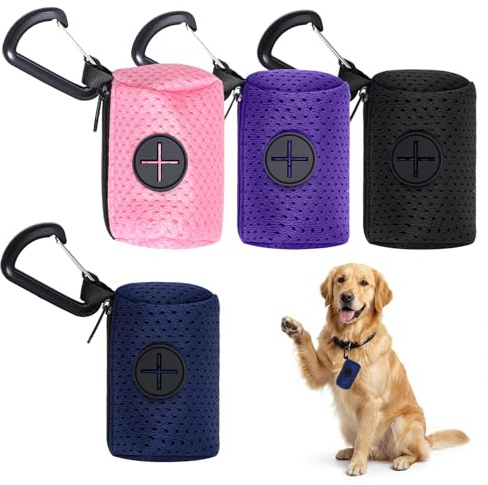 4PCS Tragbarer Kotbeutelhalter - Kotbeutelspender - Hundekotbeutelspender für Spaziergänge und Reisen