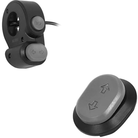 ARMYJY Blinker-Knopf Montage für Segway für ninebot MAX G2 Elektroroller - Frontabdeckung Ersatzset, Kunststoff, 12 x 8 x 2 cm, Grau
