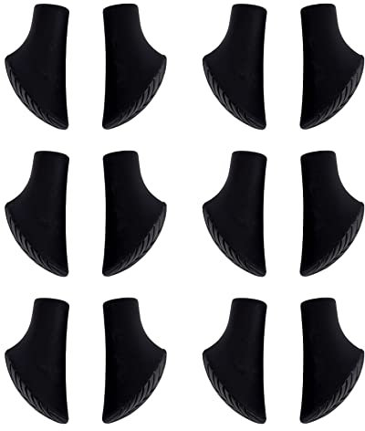 Nordic Walking - Trekking Pads - 12 Stück / 6 Paar - für alle gängigen Modelle - Asphalt - Pads für Nordic Walking Stöcke (12 Stück / 6 Paar)