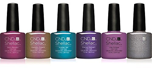 CND Shellac 'Nightspell' Collection - 6x Professional Gel Nail Polish Colours