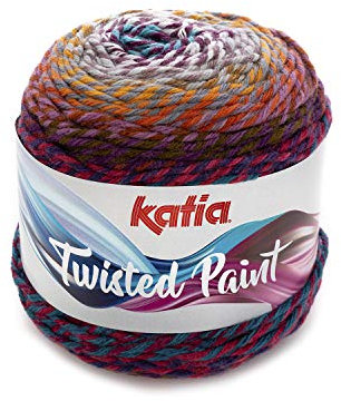 Katia Polar Fb. 85 - gris, 100g Flauschwolle zum Stricken und Häkeln, Wolle Felloptik