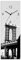 ARTLAND Wanddeko Wanduhr ohne Tickgeräusche Glas Funkuhr 20x60 cm Rechteckig Lautlos Brooklyn Bridge New York Städte USA Amerika Modern S7MI