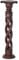 livasia gedrehte Deko Holzsäule 100cm – Antik-Look Podest, Blumensäule, Dekosäule aus Albiziaholz – Balinesische Handwerkskunst, Nachhaltig und Einzigartig (Braun)