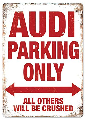 Forry Audi Parking Only Metall Poster Retro Blechschilder Vintage Schild Zum Cafe Bar Garage Wohnzimmer Schlafzimmer Haus Restaurant Hotel